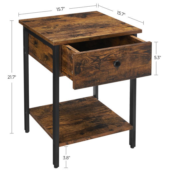 17 Stories Maynor End Table with Storage & Reviews Wayfair Canada